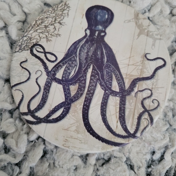 Sea Creature Coasters, 4-piece - Picture 6 of 6